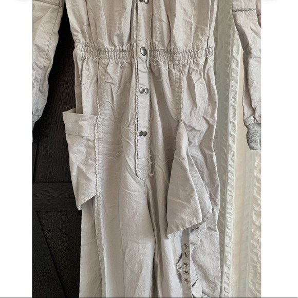 Vintage Grey Ant / Gray Jumpsuit  Coveralls XS SM - Picture 4 of 8